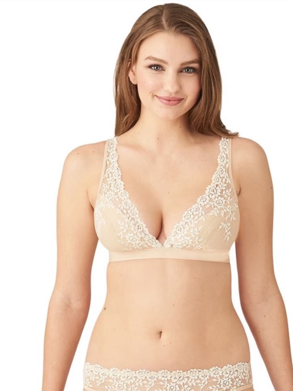 NWT Wacoal Embrace Lace Nude Bra